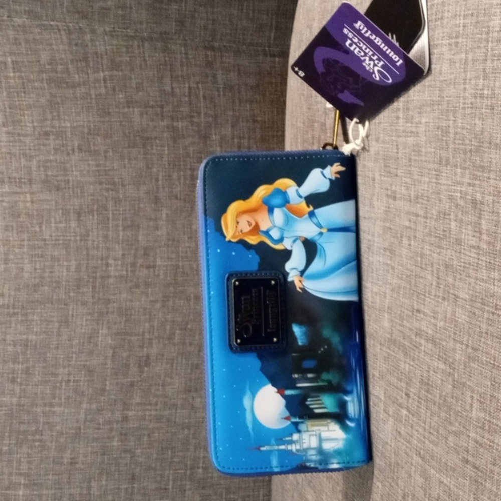 Loungefly Swan Princess Castle Scene Zip Wallet